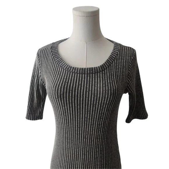 Toska Grey Knit Bodycon Dress - Picture 2 of 5